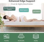 PayLessHere 10 Inch King Gel Memory Foam Mattress Fiberglass Free/CertiPUR-US Certified/Bed-in-a-Box/Cool Sleep & Comfy Support