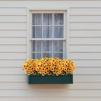 Uieke 24 Bundles Sunflowers Artificial Flowers Daisy Mums 24 Stems Fake Fall Flowers Outdoor UV Resistant No Fade Shrubs for Indoor Outside Home Wedding Office DIY Garden Fall Décor (Yellow)