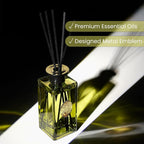 M&SENSE 10.14 oz Large Reed Diffuser Set | Eucalyptus Mint Scent Oil Diffuser with Sticks | Hotel Collection Non-Toxic Essential Oil |for Bedroom Bathroom Living Room