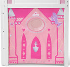 Disney Princess Loft Bed Tent - Curtain Set for Low Twin LoftBed (Bed Sold Separately) by Delta Children (Pack of 10)