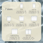 LuxClub 4 PC Full Size Sheet Set Bed Sheets, Breathable Luxury Deep Pockets Wrinkle Free Cooling Sheets Machine Washable Hotel Bedding (Full, Striped Light Blue)