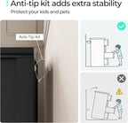 LINSY HOME 9 Drawers Dresser for Bedroom, Wood Modern Farmhouse Drawer Chest, Tall Black Dresser for Closet, Large Dressers with Storage Organizer for Living Room, Closet, Hallway