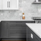 Ravinte Cabinet Handles 25 Pack - 7-1/2 Inch Matte Black Square Pulls, 10 Inch Overall Length - Kitchen Hardware Drawer Pulls
