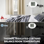 BGment Room Darkening Curtains 96 Inches Long - Grommet Thermal Insulated Drapes Window Treatment Curtains for Bedroom, 2 Panels, 55 x 96 Inch, Beige