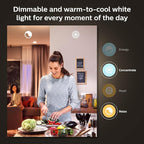 Philips Hue Smart 75W A19 LED Bulb - Soft Warm White Light - 2 Pack - 1100LM - E26 - Indoor - Control with Hue App - Works with Alexa, Google Assistant and Apple Homekit