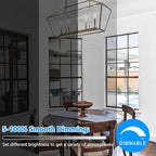 LED Candle Bulbs 40W Equivalent, E12 Candelabra Light Bulbs 4W 470Lm Clear Edison LED Bulb, Daylight White 5000K B11 Classic Bright Filament Bulbs, Dimmable Decorative Bulb for Lamps, Pack of 10