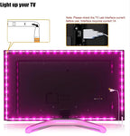 Tv Led Backlight,Maylit 14.3ft Led Strip Lights for 65-75in Tv,USB Powered Tv Lights kit with Remote,RGB Bias Lighting for Room Decor