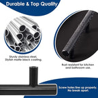 HBL' 10 Pack | 3 Inch Center to Center Matte Black Cabinet Pulls Kitchen Cabinet Handles,Made of Stainless Steel,Ideal for Cabinet,Drawer,Cupboard and Wardrobe.