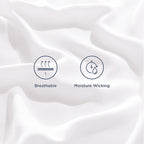 Bedsure Full Size Sheets, Cooling Sheets Full, Rayon Derived from Bamboo, Deep Pocket Up to 16", Breathable & Soft Bed Sheets, Hotel Luxury Silky Bedding Sheets & Pillowcases, White