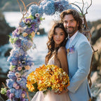10PCS Faux Hydrangea Flower Hydrangea Artificial Flowers Hydrangea Bouquet Faux Flower Table Centerpieces for Home Wedding Bridal Bouquet Office Party DIY Floral Decor