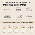 EGOHOME 12 Inch Twin XL Memory Foam Mattress for Back Pain, Cooling Copper Gel Bed in a Box, Foam Made in USA, CertiPUR-US Certified, Therapeutic Medium Firm, Daybed 38x80x12 Black