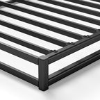 ZINUS Quick Lock Metal Smart Box Spring, 4 Inch Mattress Foundation, Strong Metal Structure, Easy Assembly, King, White