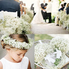 Waipfaru 30 Pcs Babys Breath Artificial Flowers, Baby Breath Flowers Artificial Bulk, Real Touch White Fake Flowers, Faux Babies Breath Gypsophila for Wedding Home Decor Floral Arrangement