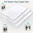 Airensky Queen Mattress Topper, Cooling Gel Infused Memory Foam Topper with Removable Skin-Friendly Cover, Bed Topper for Pressure Relief Back Pain, CertiPUR-US Certified, 3 Inch, 60"x80"