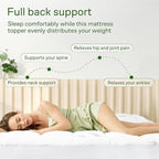Ultra Soft California King Size Mattress Topper - Viscose Made from Bamboo Pillow Top Mattress Pad for Back Pain Relief - Naturally Cooling for Hot Sleepers, White