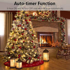 Christmas Lights - Battery Operated String Lights 50 Count Clear LED Mini Lights 8 Modes Mini Light Set with Timer for Xmas Tree Wreath Party Indoor Outdoor Decor, Waterproof, Warm White