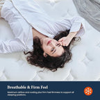 Coolvie Firm King Size Mattress 12 Inch for Adults, Hybrid King Mattress in a Box with Cooling Memory Foam, Pocket Spring for Motion Isolation, Extra Lumbar & Shoulder Support for Pain Relief, 80"x76"