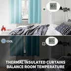 BGment Blackout Curtains - Grommet Thermal Insulated Room Darkening Bedroom and Living Room Curtains, Set of 2 Panels (38 x 84 Inch, Baby Blue)