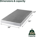 ZINUS 5 Inch Twin XL Metal Smart Box Spring, Mattress Foundation, Strong Metal Frame, Easy Assembly