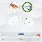 Coolvie Twin Mattress, 10 Inch Twin Size Hybrid Mattress, Individual Pocket Springs with Memory Foam, Bed in a Box, Cooler Sleep with Pressure Relief and Support