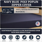Foamma 12” x 36” x 75” Water Resistant RV Bunk Mattress, Firm High Density Foam, Comfortable and Durable Polyester Cover, Truck, Camper, Travel Trailer, Made in USA