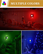 DORESshop Blue Night Light [2 Pack], Night Lights Plug Into Wall, Night Light Dusk to Dawn Sensor, LED NightLight Adjustable Brightness, Bedroom, Bathroom, Hallway, Stairs, Christmas, Party
