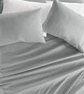 Linen Market Double-Brushed Microfiber Full Sheet Set 4 Piece – Oeko-TEX Certified Ultra Soft & Wrinkle-Free - 16" Deep Pocket Sheets - Easy Care Full Size - Light Gray