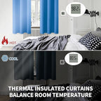 BGment Room Darkening Curtains 120 Inches Long - Grommet Thermal Insulated Drapes Window Treatment Curtains for Bedroom, 2 Panels, 52 x 120 Inch, Classic Blue