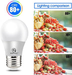 ENERGETIC SMARTER LIGHTING LED Refrigerator Bulb 40 Watt Equivalent, 4000K Cool White, Dimmable A15 Ceiling Fan Light Bulbs, E26 Base, UL Listed, 6 Pack