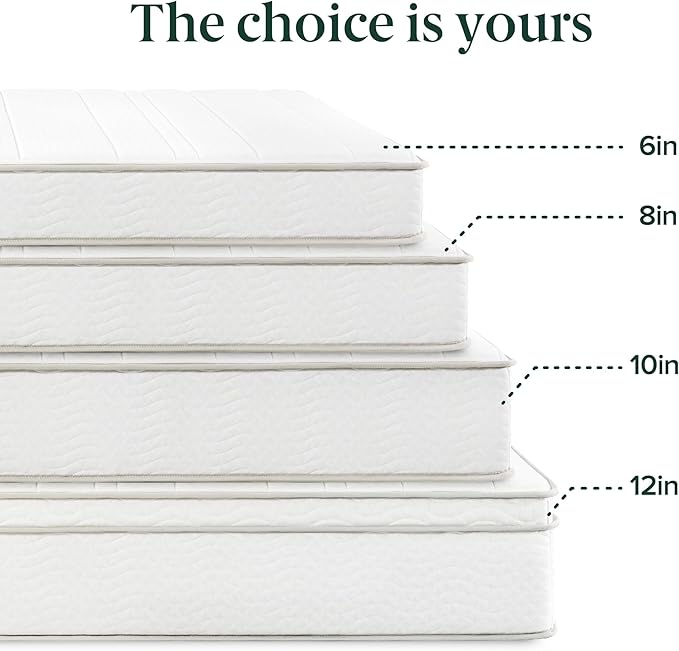 ZINUS 10 Inch Foam and Spring Hybrid Mattress [New Version], Full, Fiberglass Free, Medium Firmness, Durable Support, Certified Safe Foams & Fabric, Mattress in A Box