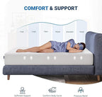 Avenco Queen Mattress, 12 Inch Queen Memory Foam Mattress in a Box for Refresh Sleep & Pressure Relief, Medium Firm Mattresses with CertiPUR-US Certified