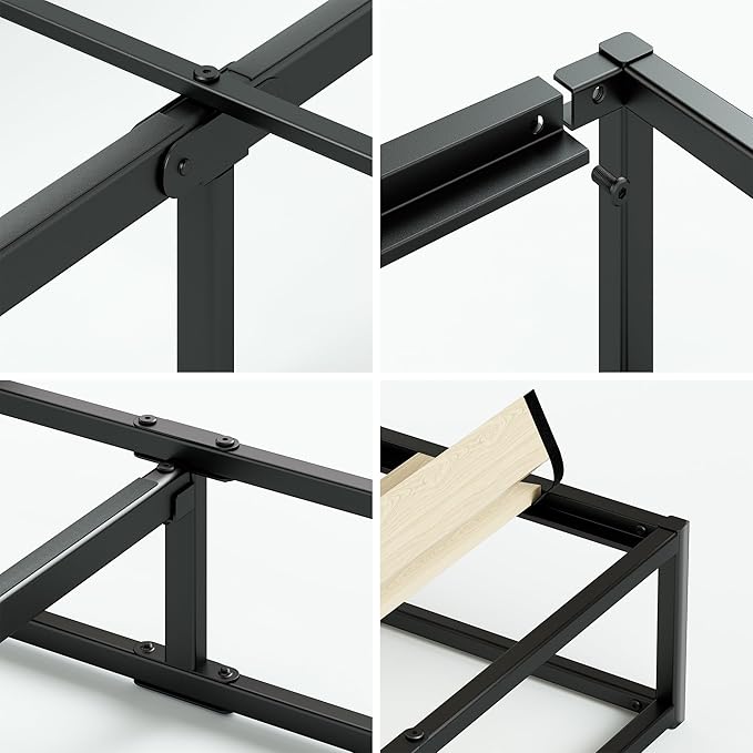 ZINUS Joseph 10 Inch Platform Bed Frame, Wood Slat Support, No Box Spring Needed, Eco Friendly WonderBox(TM) Packaging, Easy Assembly, Black, Full