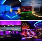 BTF-LIGHTING WS2812B RGB ECO LED Strip, Chasing Effects 5050SMD Individually Addressable 16.4FT 60Pixels/m 300Pixels Flexible Dream Color IP67 for Bedroom DIY Projects DC5V(No Adapter or Controller)