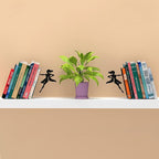Artori Design Book Ends to Hold Books Heavy Duty - Hidden Metal Bookends for Shelves Desk - Bookend Book Holder for Home Decorative - Gift for Book End Lovers and Home Décor (Supergal - Set of 2)
