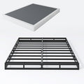 Box Spring Queen - 3 Inch Heavy Duty Low Profile Metal Queen Box Springs for Bed, Mattress Foundation, Easy Assembly,Easy Clean Cover