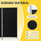 RANTILA 4 Panel Room Divider, 6 Ft Tall Folding Privacy Screen Room Dividers, Freestanding Room Partition Wall Dividers, 136''W x 20''D x 71''H, Black