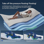 Queen Size Mattress, 12 Inch Hybrid Mattress in a Box, Gel Memory Foam, Individually Wrapped Pocket Coils Innerspring, Pressure Relief, Medium Firm (12 INCH, Queen (New))