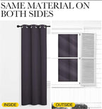 NICETOWN Greyish Purple Blackout Curtains 86 inches Length for Living Room, 2 Panels, 55" Wide, Thermal Insulated Long Drapes for Large Window