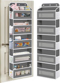 Over The Door Organizer, 5 Shelves Closet Door Hanging Organizer with 10 Mesh Pockets, Nursery Closet Organizer, Baby Essentials, Dorm Room Essentials for Girls