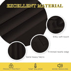 NICETOWN Patio Blackout Curtain Panels - Thermal Insulated Grommet Blackout Drapes Light Blinds Room Darkening Window Treatments for Villa/Cottage (2 Panels, W80 x L95, Toffee Brown)