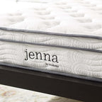 Modway Jenna 8” Innerspring and Memory Foam Narrow Twin Mattress With Individually Encased Coils White