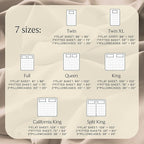 LuxClub 4 PC King Sheet Set, Deep Pockets Wrinkle Free Cooling Bed Sheets Hotel Bedding for Women, Men, Kids & Teens, Includes 1 Fitted Sheet, 1 Flat Sheet and 2 Pillowcases - Silky Soft Light Khaki