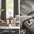 Lazzzy Velvet Blackout Curtains Thermal Insulated Room Window Drapes Super Soft Luxury Curtains for Living Room Bedroom Rod Pocket 2 Panels, Grey, 62" W x 108" L