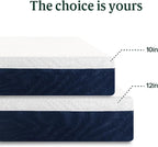 ZINUS 12 Inch Full Cooling Comfort Hybrid Mattress [New Version], Fiberglass Free, Medium Firm Feel, Motion Isolation, Certified Safe Foams & Fabric