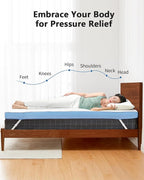 PERLECARE 3 Inch Firm Mattress Topper King Size, Cooling Gel-Infused & Bamboo Charcoal Memory Foam Bed Topper for Pressure Relief, High-Density Mattress Pad with Removable Cover, CertiPUR-US Certified