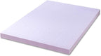Mellow 4 Inch Ventilated Memory Foam Mattress Topper, Soothing Lavender Infusion, CertiPUR-US Certified, Short Queen