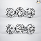 Handmade Black & White Ceramic Stone Cabinet Knobs,Vintage Decorative Drawer Pulls for Trendy Cabinets,Modern Dressers & Cupboards, Knobs for Kitchen & Furniture-Set of 6