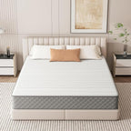 PurrJoys Queen Mattress, 10 Inch Hybrid Queen Size Mattress with Cooling Gel Memory Foam and Pocket Springs, CertiPUR-US Certified, Medium Firm