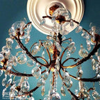 Ekena Millwork CM12BRBMF 12 1/2"OD x 3 7/8"ID x 3/4"P Bradford Ceiling Medallion, Brushed Mahogany