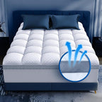 Premium Memory Foam Mattress Topper Queen for Ultra Comfort, 2 Inch Plush Pillow Top Queen Mattress Topper with Breathable Air Mesh Sides, Soft Mattress Pad Cover with Deep Pocket Fits 6-21" Mattress